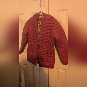 Kids' Burgundy Puffer Jacket
